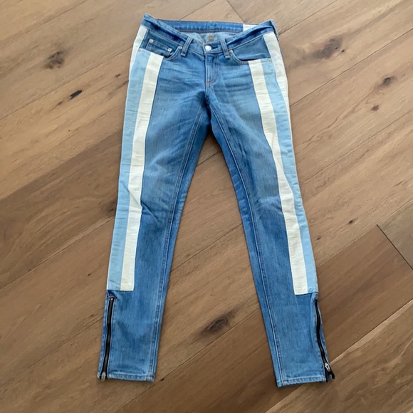 Good condition! Rag & Bone The Skinny Racer Relay Jeans Size 25 - Picture 3 of 4